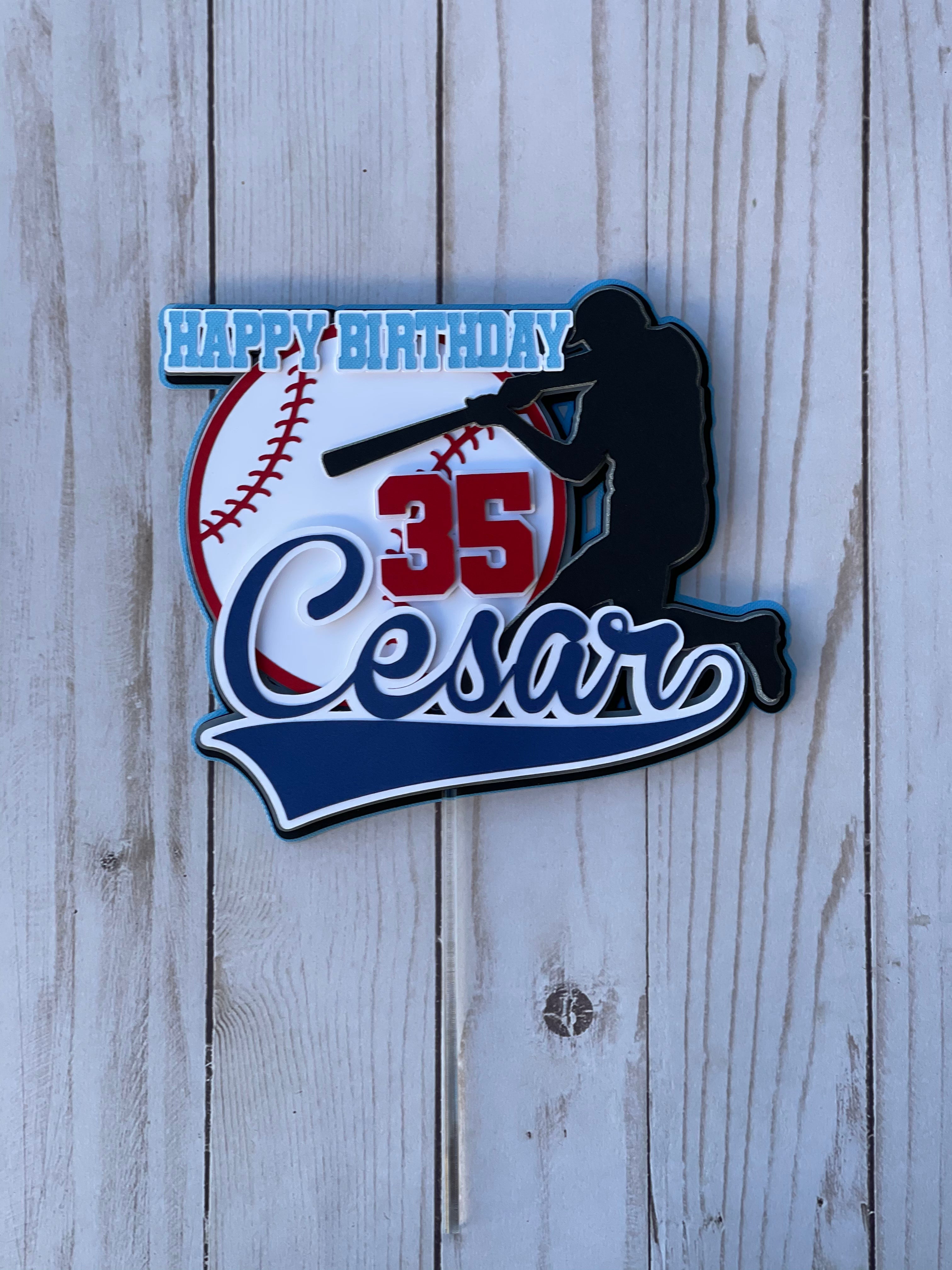 Los Angeles Dodgers Cake Topper