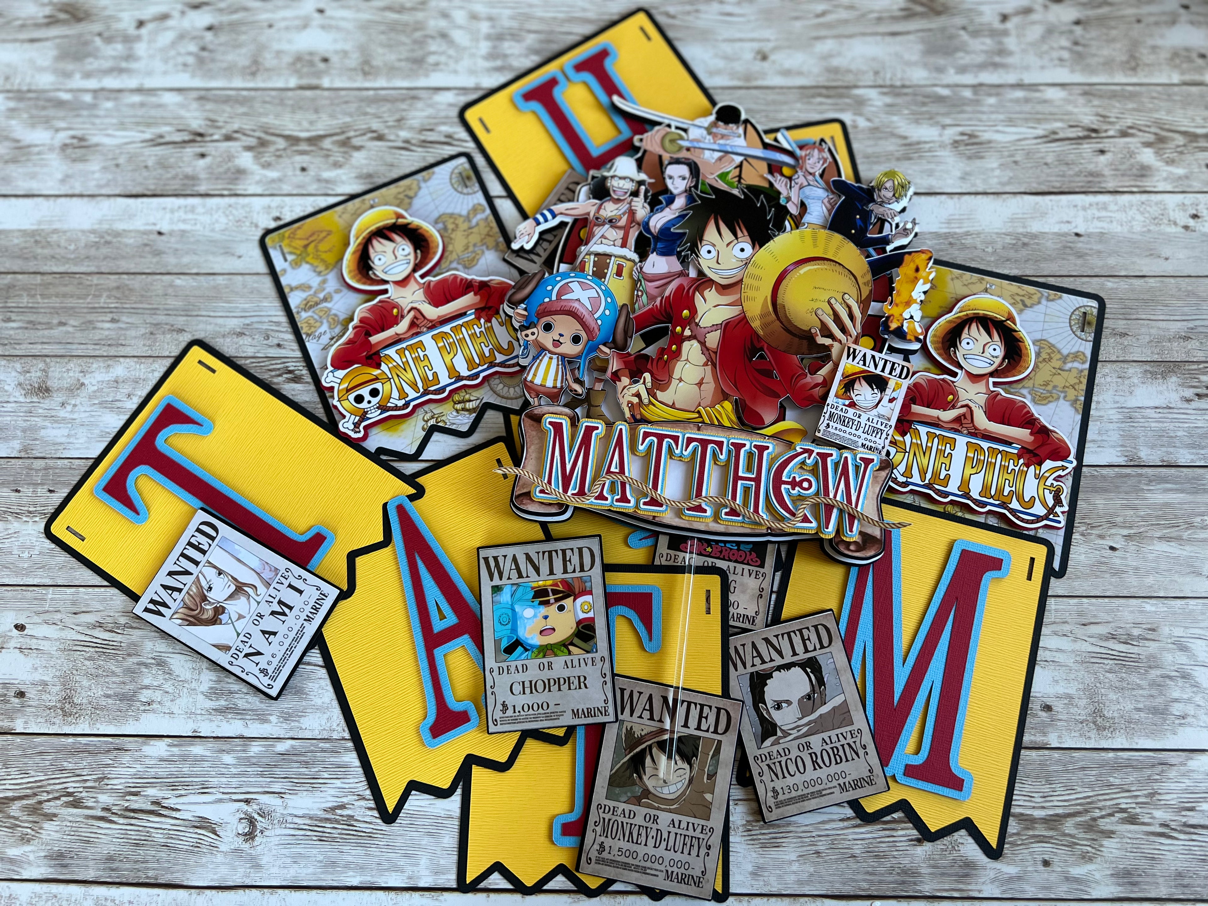 one piece cake topper