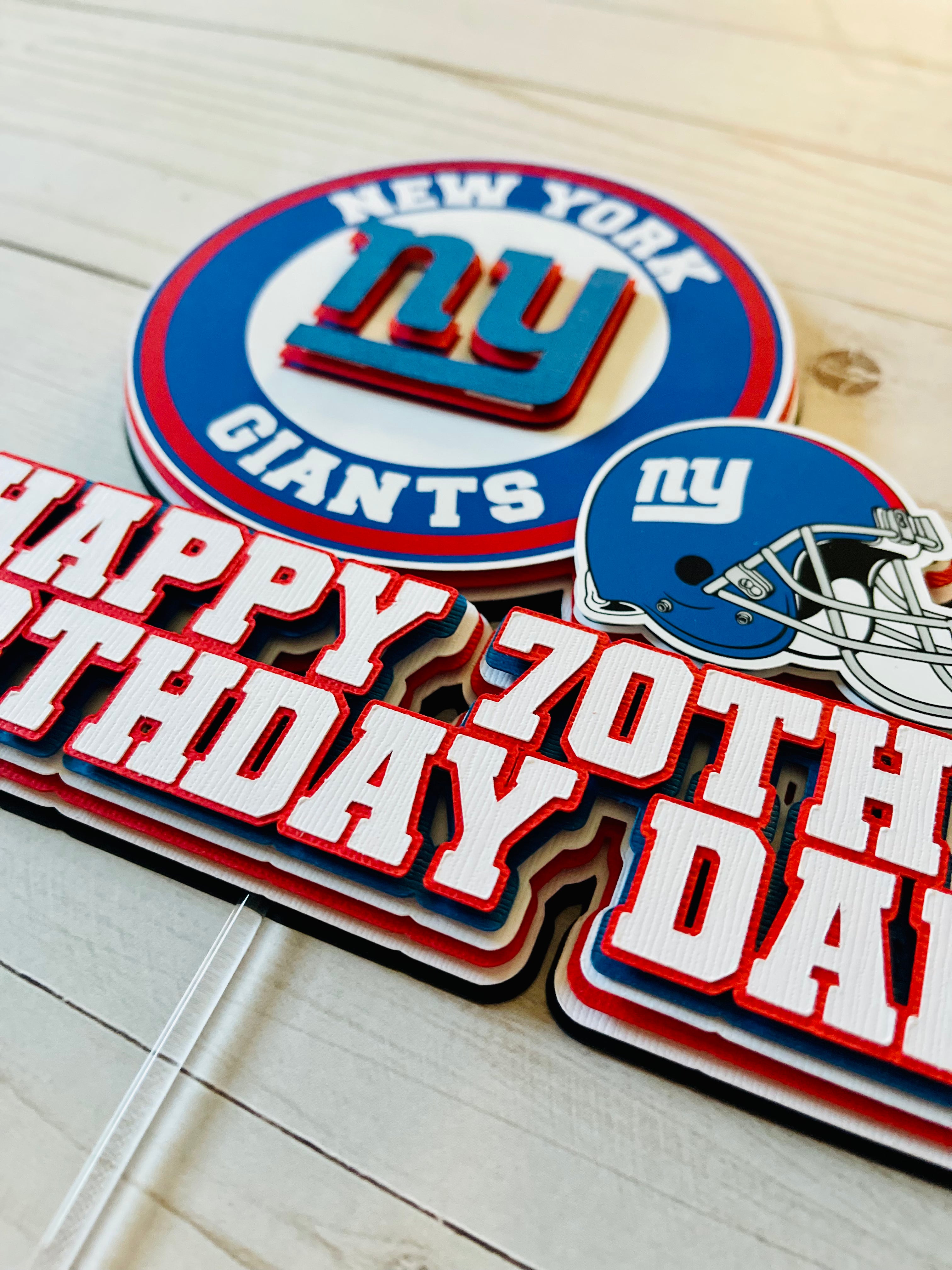 New York Giants Cake Topper