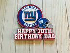 New York Giants Cake Topper