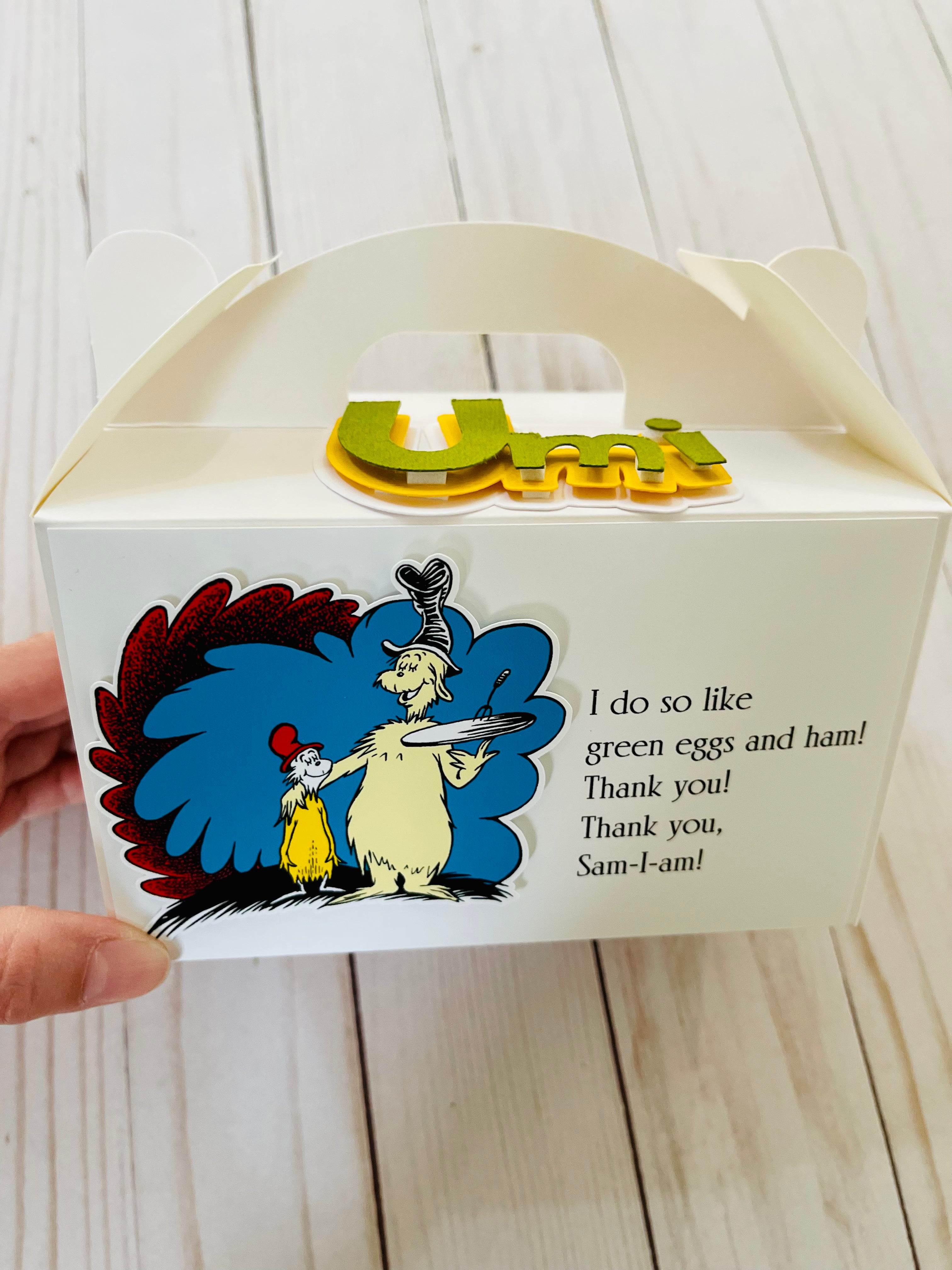 Sam I am party favors 