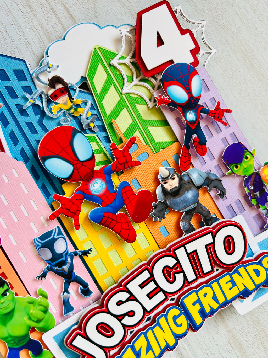 Spidey cake topper