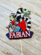 Beetlejuice cake topper