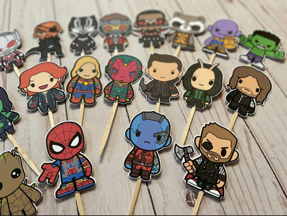 Avengers Cupcake Toppers