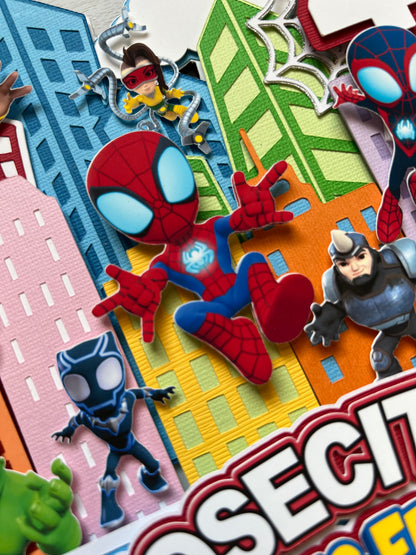 spidey and his amazing friends cake topper