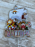 one piece cake topper