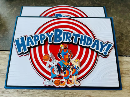 Looney Tunes Space Jam birthday card