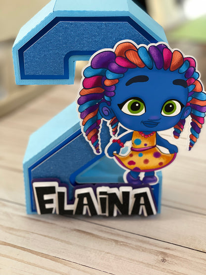 Zoe super monsters 3d numbers