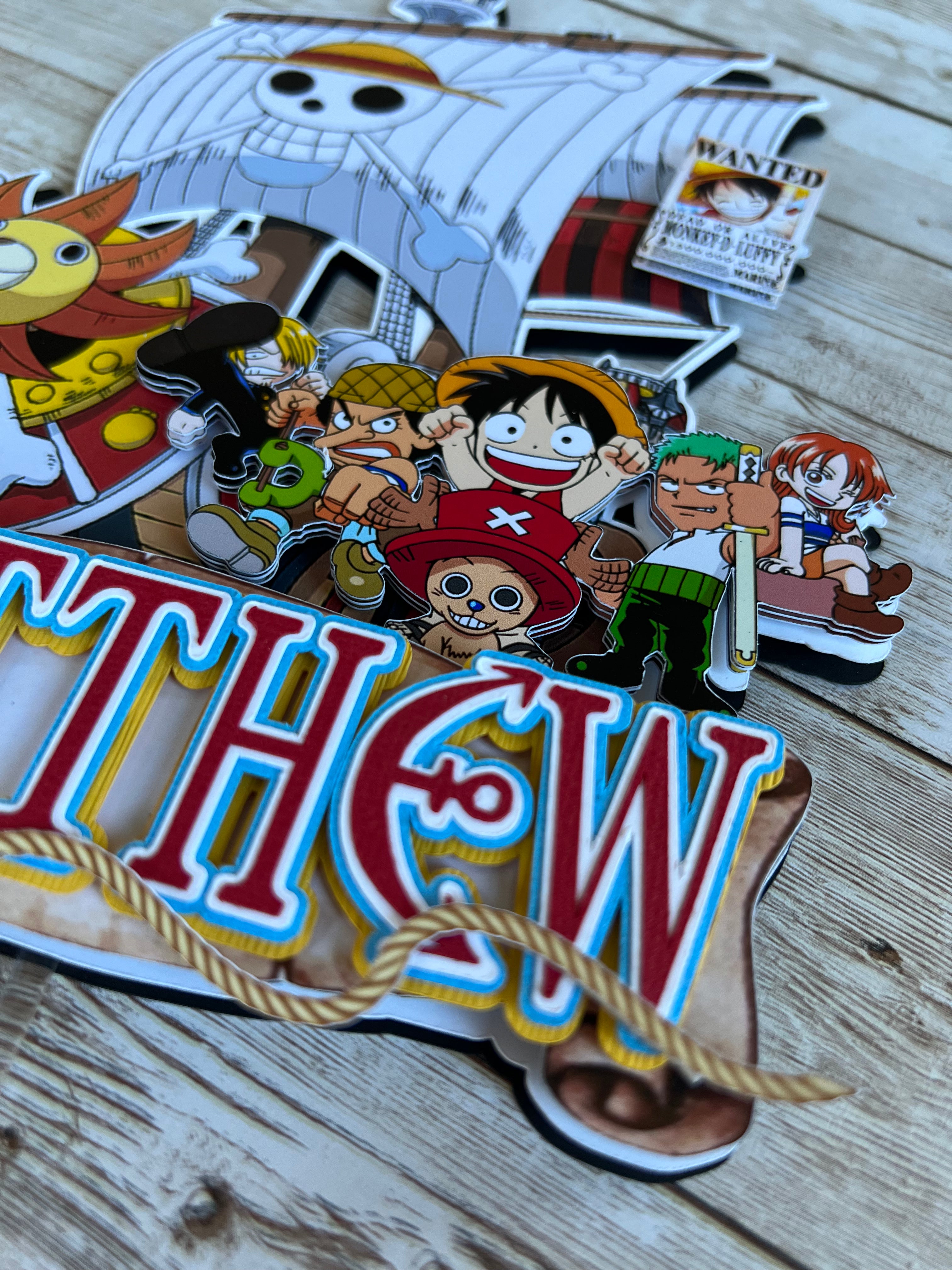 one piece cake topper