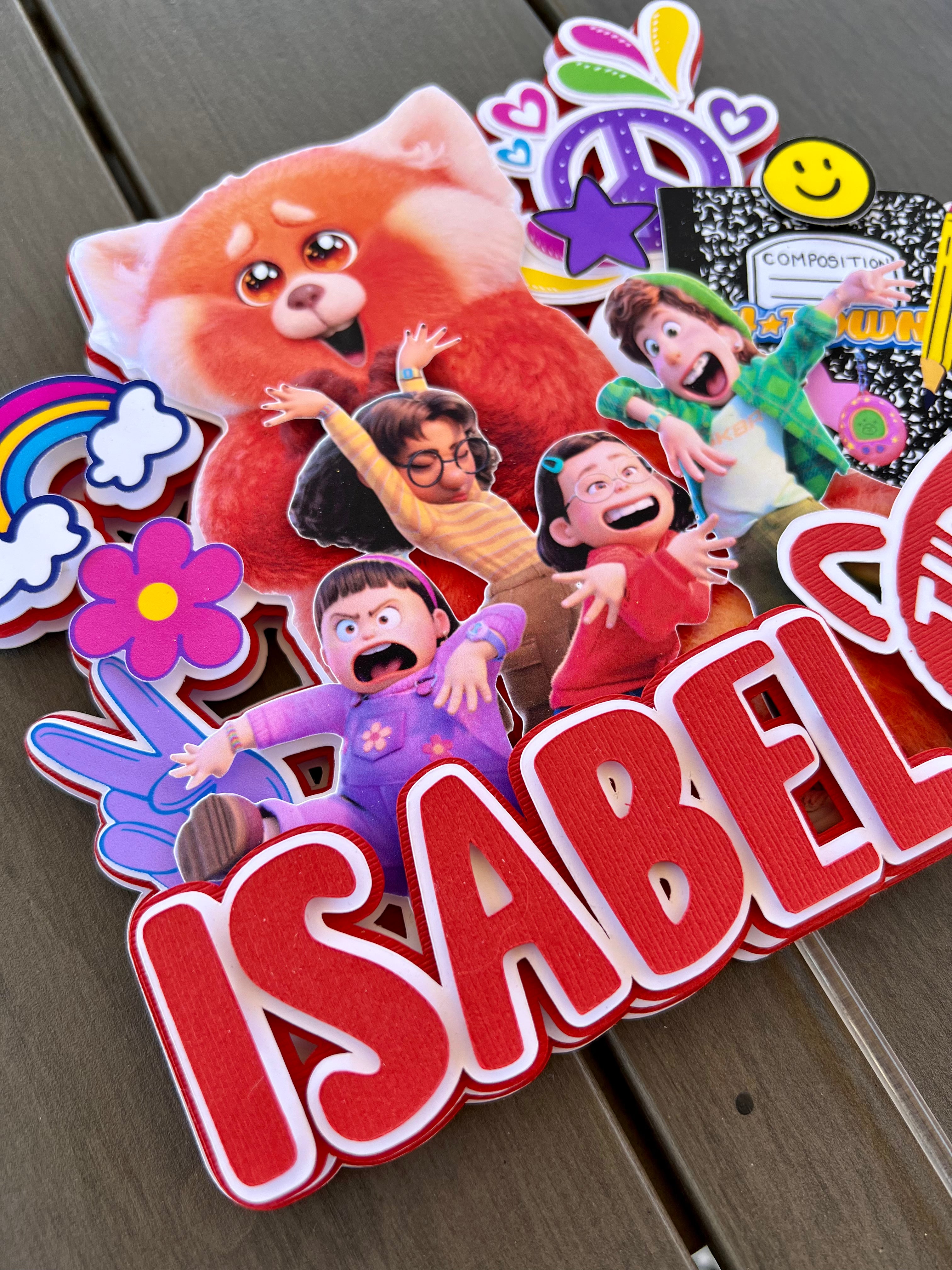 Turning Red Cake Topper