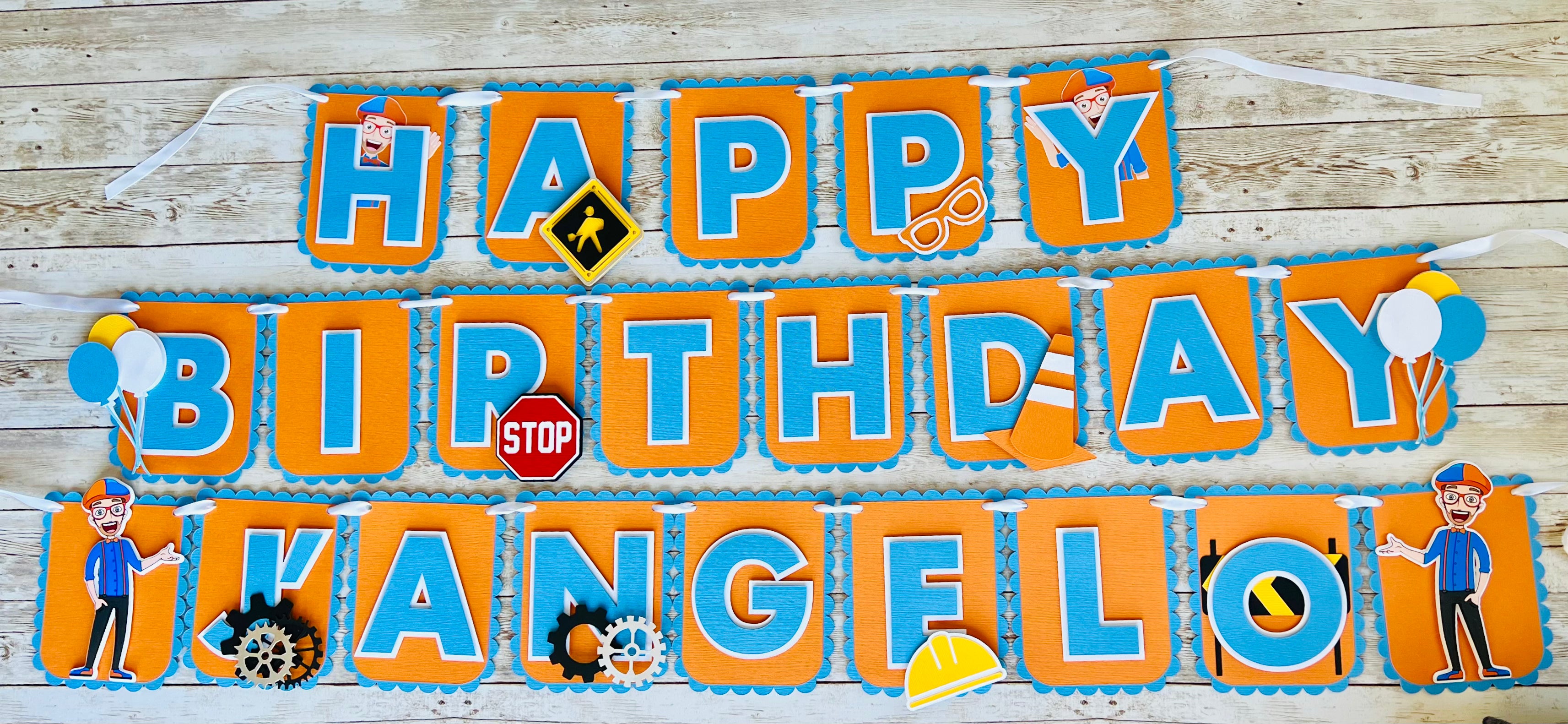 blippi birthday banner
