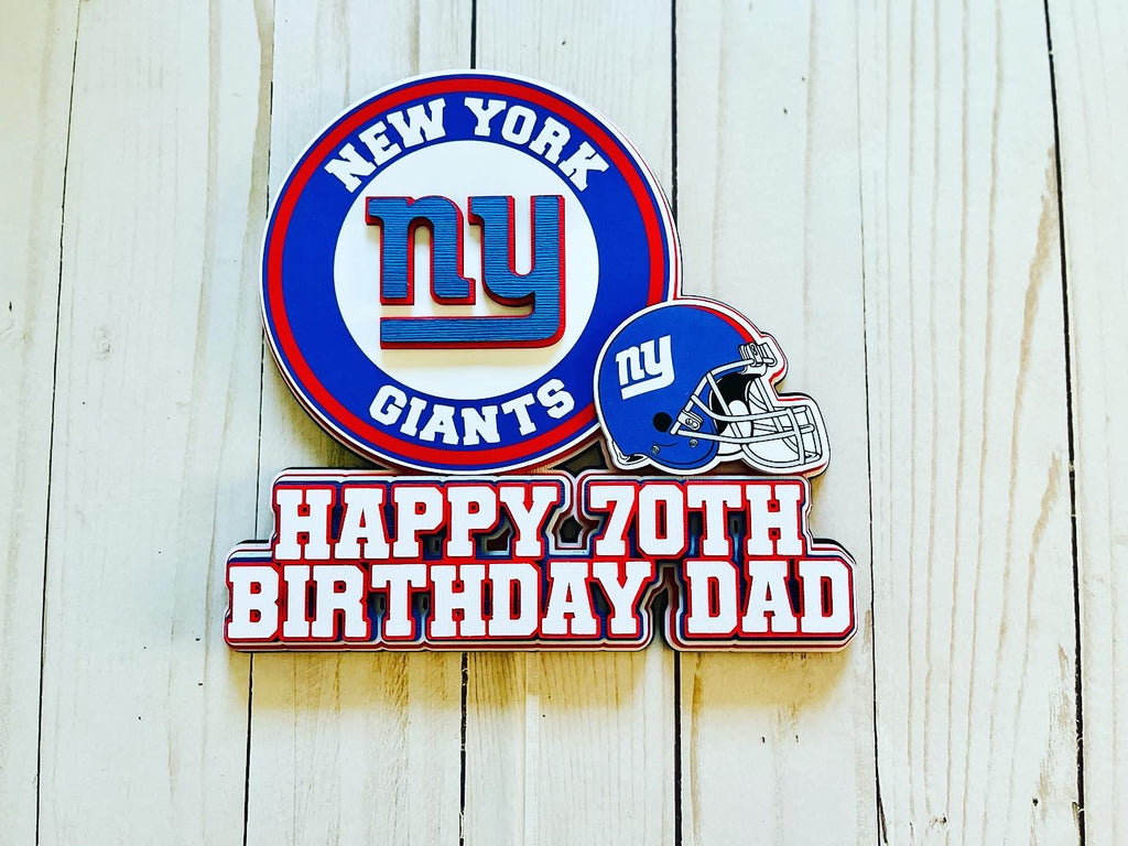 New York Giants Cake Topper