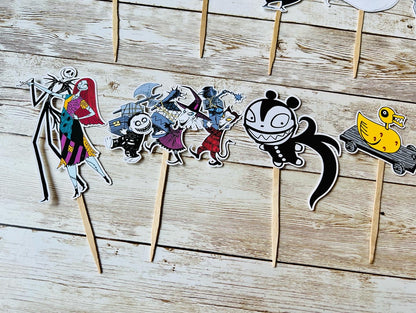 Nightmare Before christmas cupcake toppers 