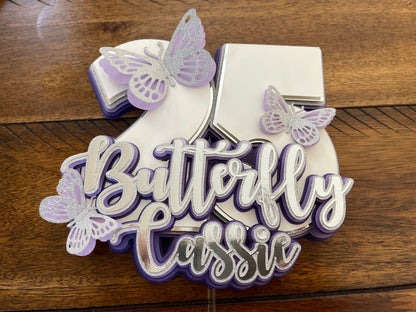 Butterfly Personalized Cake Topper