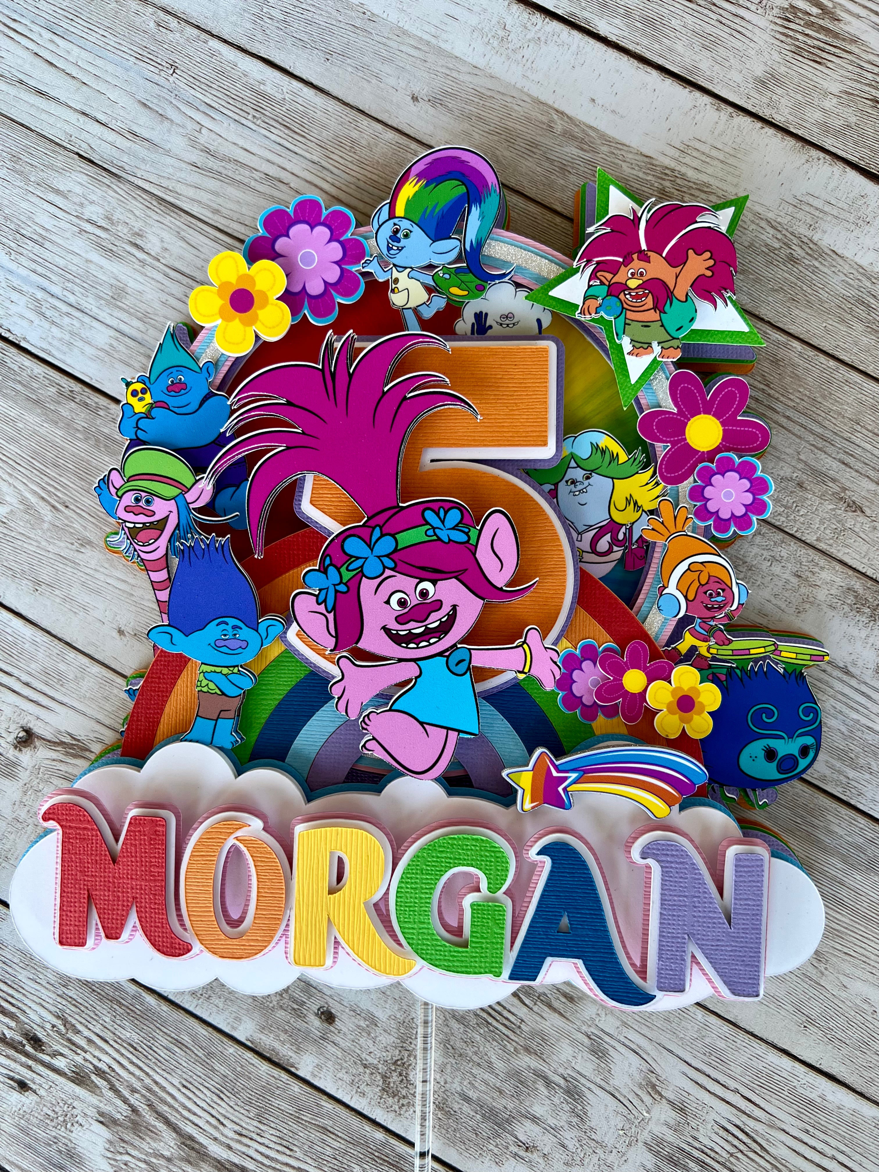 Trolls Deluxe Cake Topper